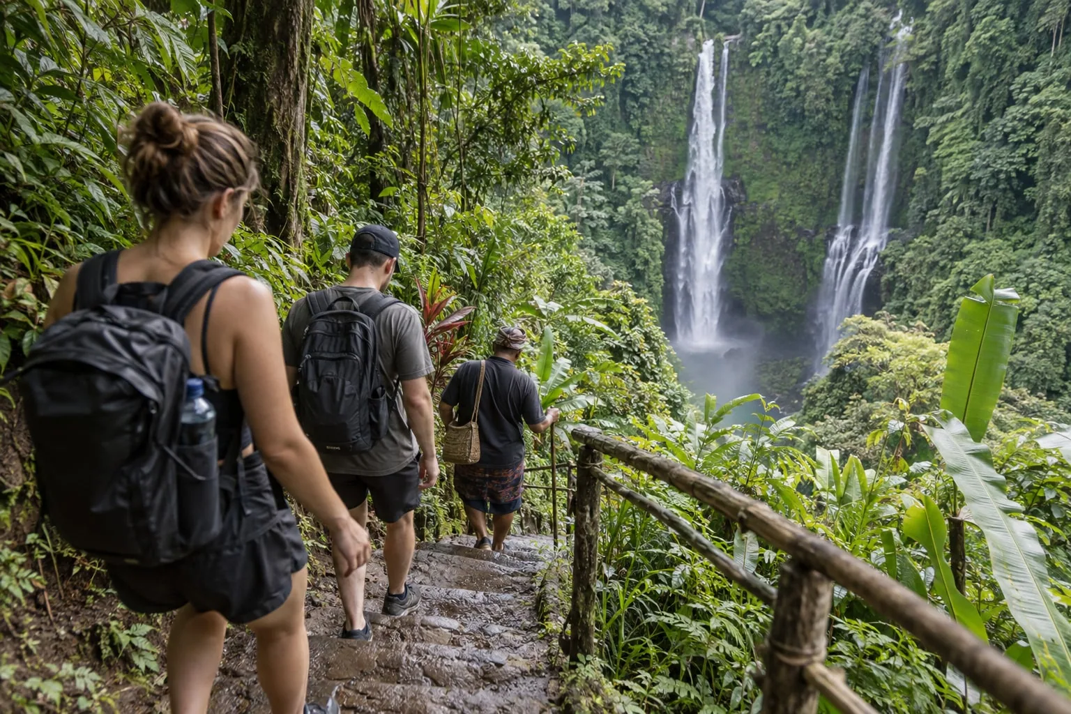 Sekumpul Waterfall Roaring Canyon Cascade