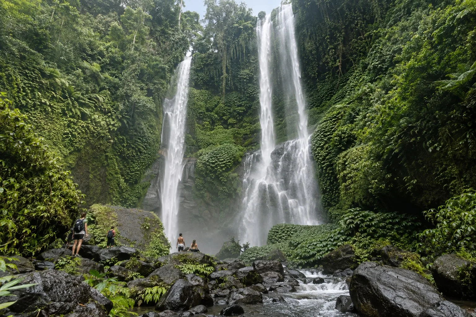 Banyumala Twin Waterfalls Natural Forest Basin