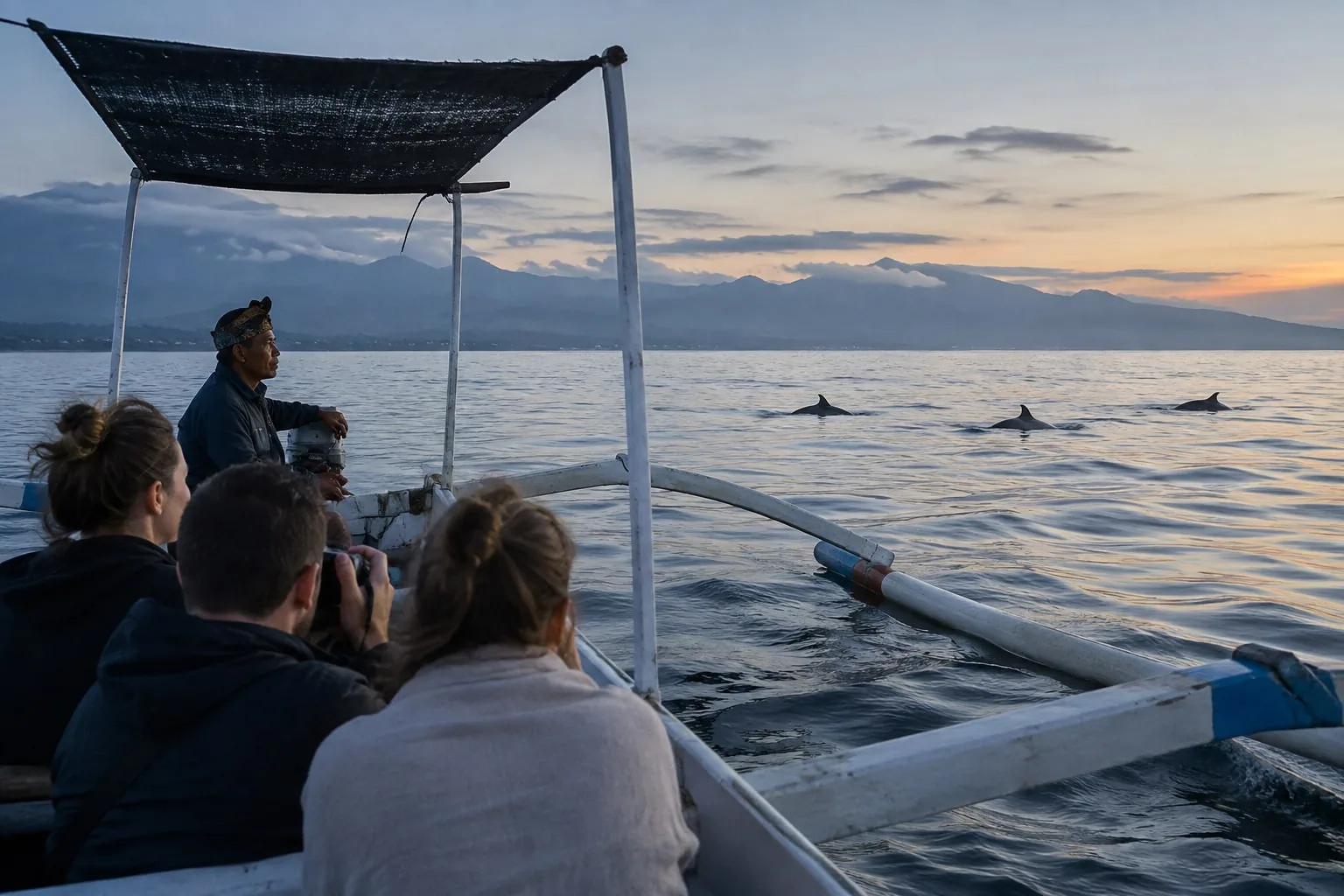 Lovina North Bali Tour: Dolphins, Vihara, Waterfall and Coffee Plantation