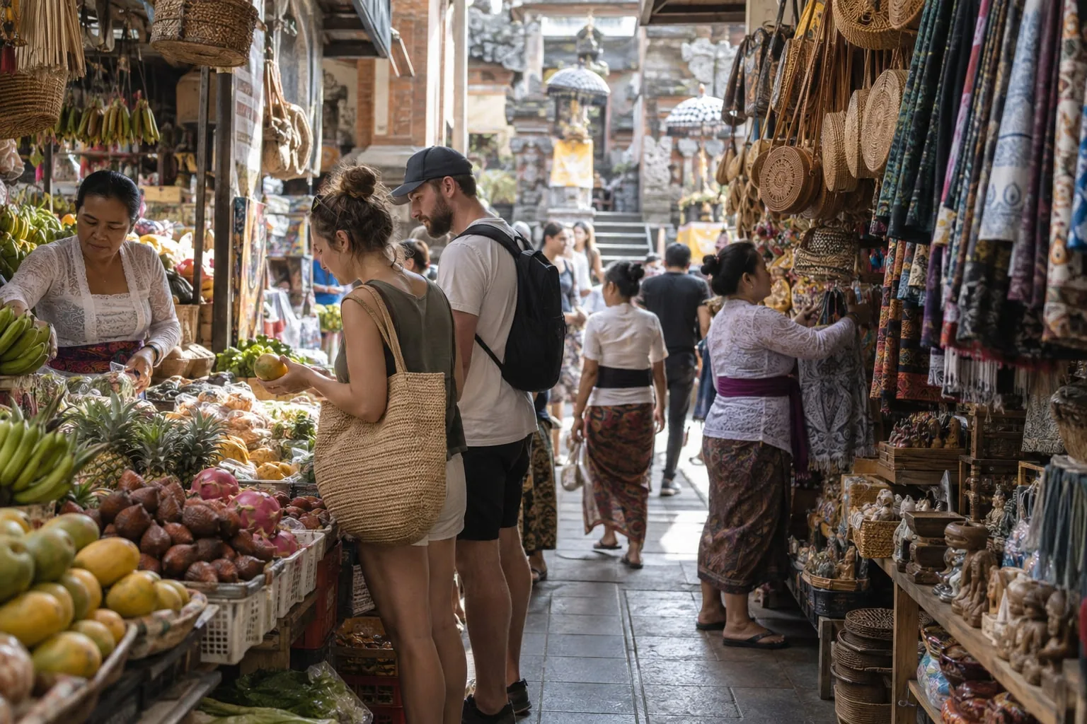 Ubud Traditional Art Market Handicraft Stalls